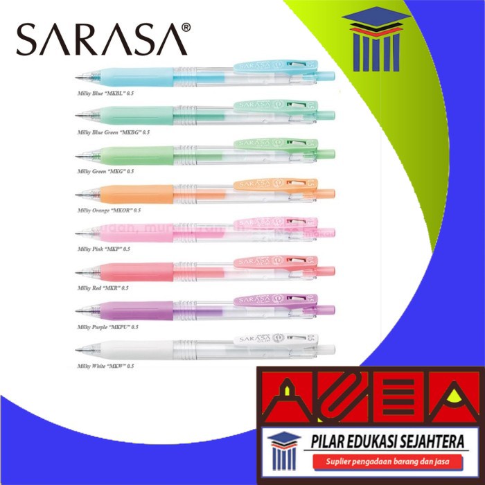 

BOLPEN / PULPEN SARASA MILKY 0.5 GEL (1 PCS) MURAH