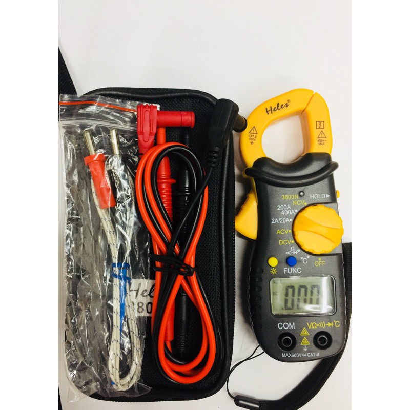 Tang ampere Heles 3803 / alat ukur ampere clamp meter