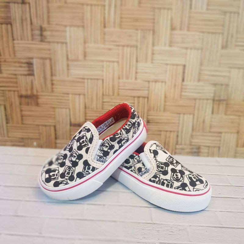 SEPATU VANS SLIP ON ANAK MICKEY PREMIUM HIGH QUALITY SEPATU ANAK LAKI LAKI PEREMPUAN