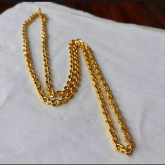 Kalung nuri rapat  rantai 24k suping emas