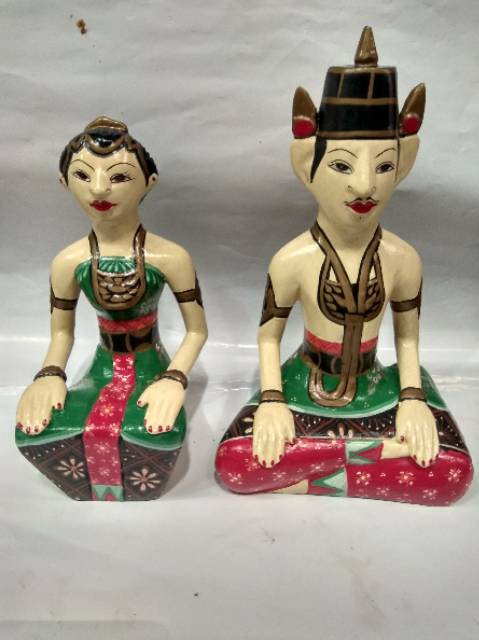 TERMURAH! Pajangan Miniatur Patung Pengantin Loro Blonyo 19x12x8 cm Dekorasi Rumah Souvenir Jogja