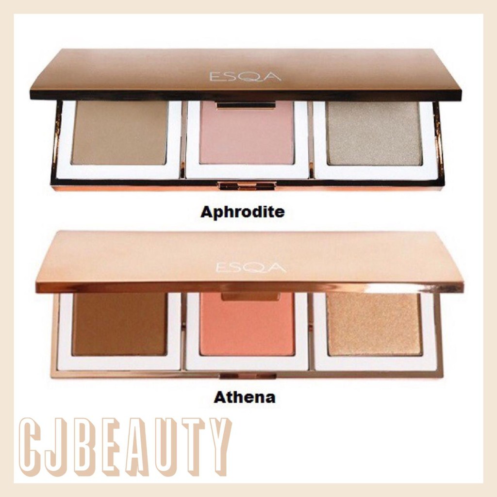 ORIGINAL - ESQA THE GODDESS CHEEK PALETTE APHRODITE ATHENA - ESQA X BCL HER EVERYDAY