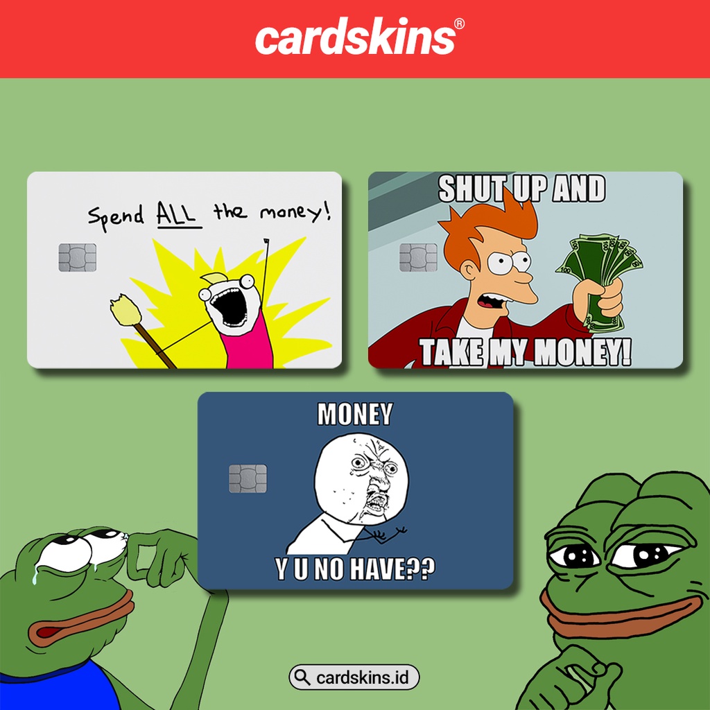 MEME | GARSKIN / STICKER KARTU ATM / SKIN KARTU ATM / DEBIT / CREDIT / EMONEY / FLAZZ | CARDSKINS