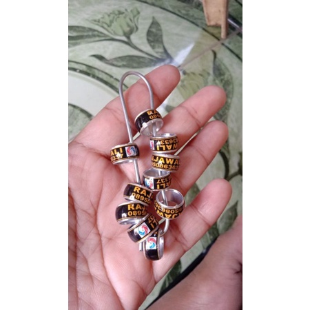 RING MERPATI DEWASA MODEL DONAT 10 BIJI