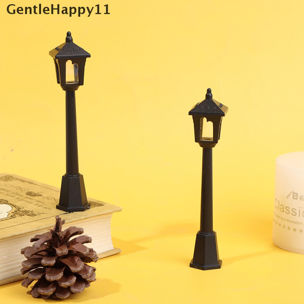 Gentlehappy 1Pc Lampu Mini Lampu Jalan Model Mikroskop Untuk Dekorasi Miniatur Rumah Boneka