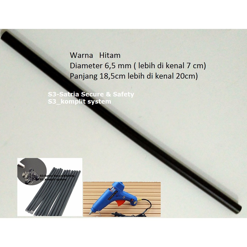 

lem tembak hitam / Lem Stik mini Refill / lem stick glue gun