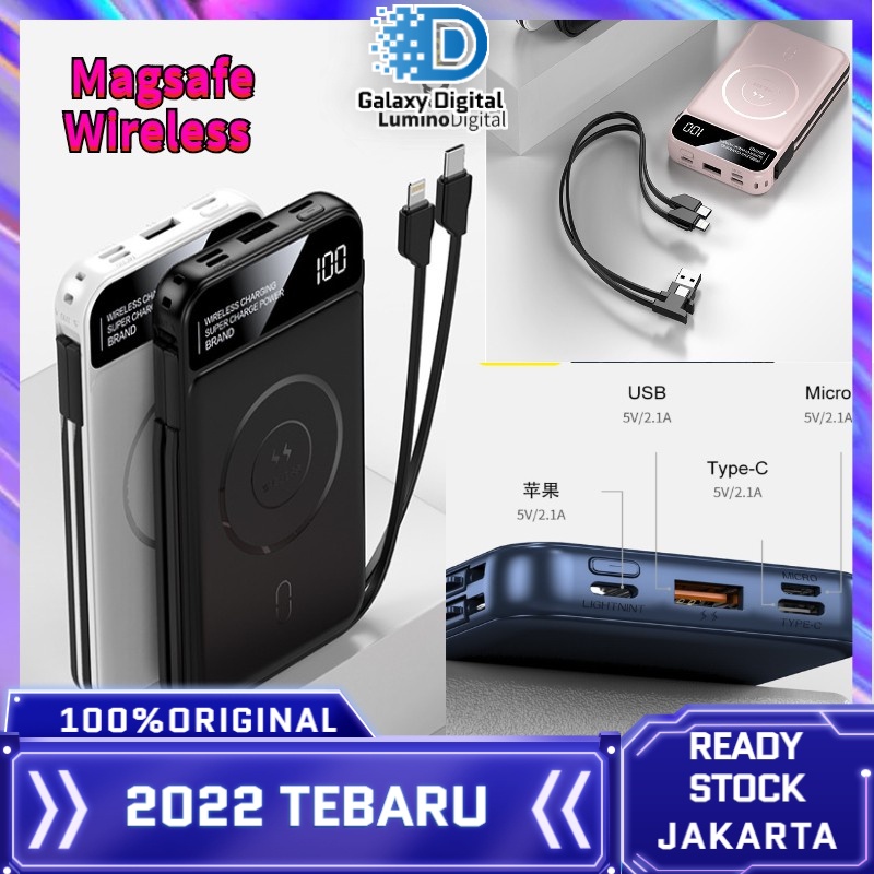 Mag/safe Charger  / Power Bank 20000 Mah Quickly Charger Charger / Battery Pack Powerbank 20000 Mah /powerbank Mini / Powerbank Murah Power bank