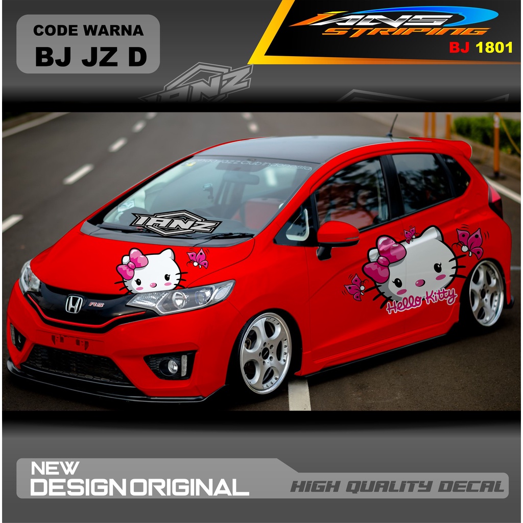 STICKER VARIASI MOBIL HONDA JAZZ MOBIL AGYA AYLA AVANZA DLL / STIKER VARIASI MOBIL / DECAL STIKER MOBIL