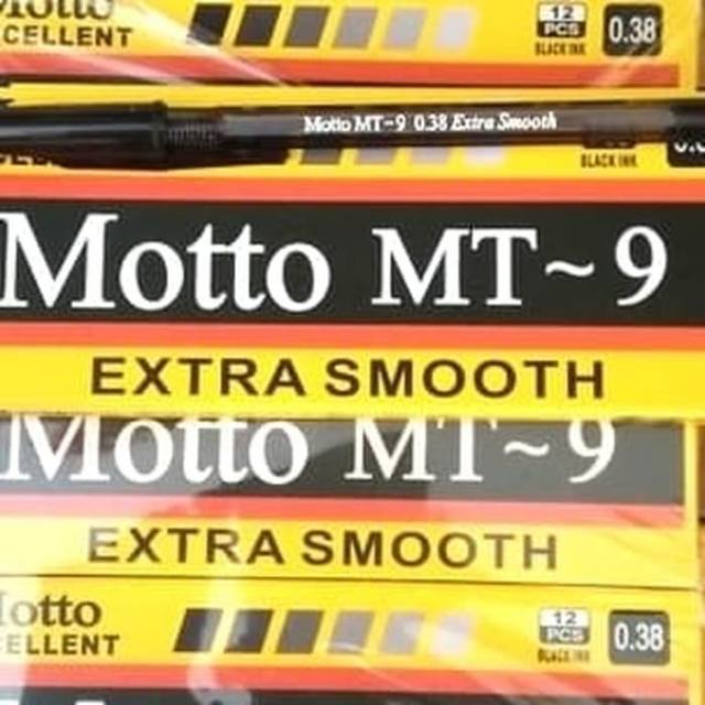 

Pulpen Motto MT-9 0.38mm/pack