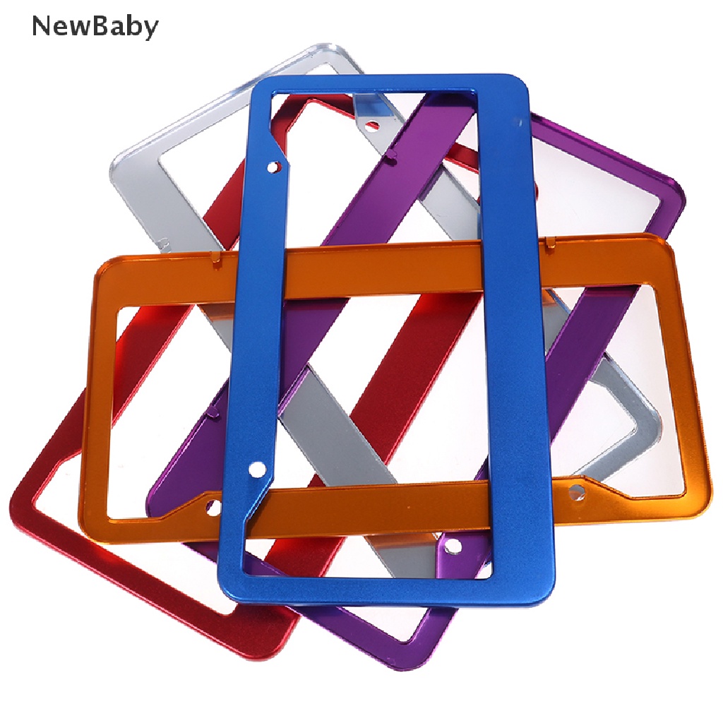 1pc Frame Plat Nomor Mobil Universal Bahan Aluminum