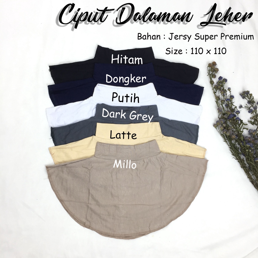 Ciput Leher Jersey Bandana Hijab Dalaman Jilbab
