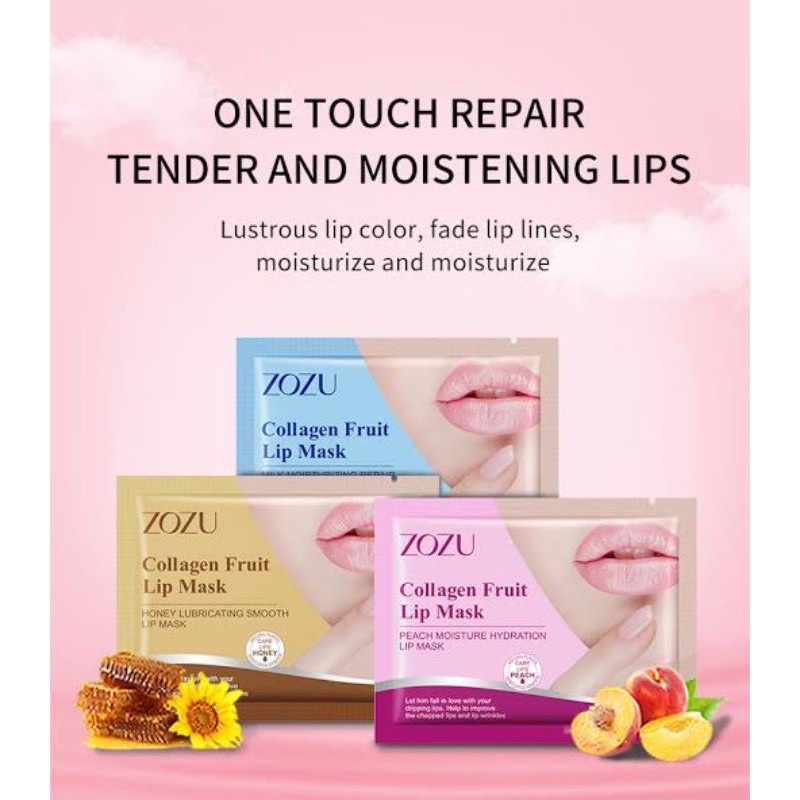 ZOZU Collagen Lip mask / Masker bibir kering pelembab