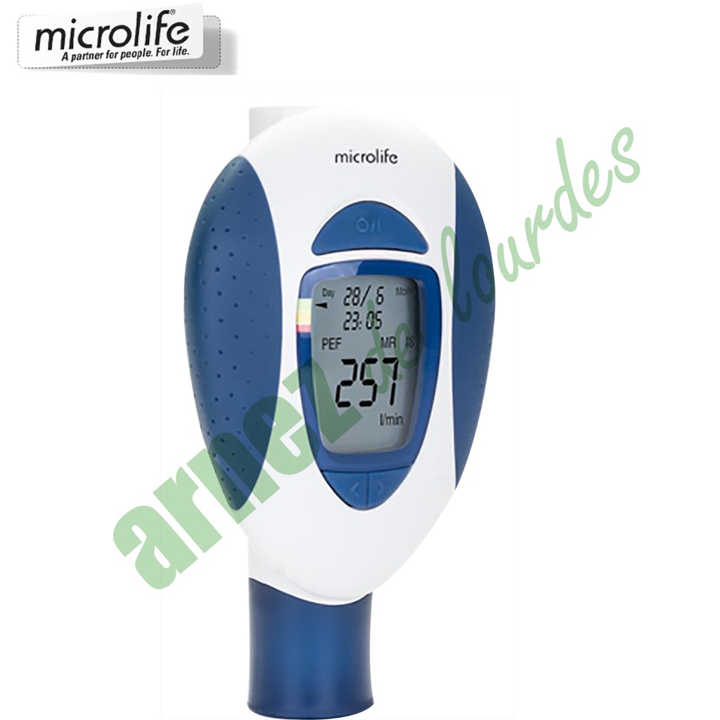 Jual Peak Flow Meter Digital PF100 Microlife, Garansi 1 Tahun Shopee