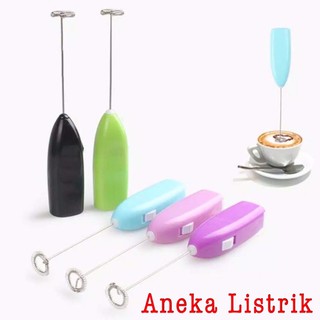 Jual Aneka Hand Mixer Mini Elektrik Pengaduk Dalgona Coffe Pengocok Telur Foam Warna