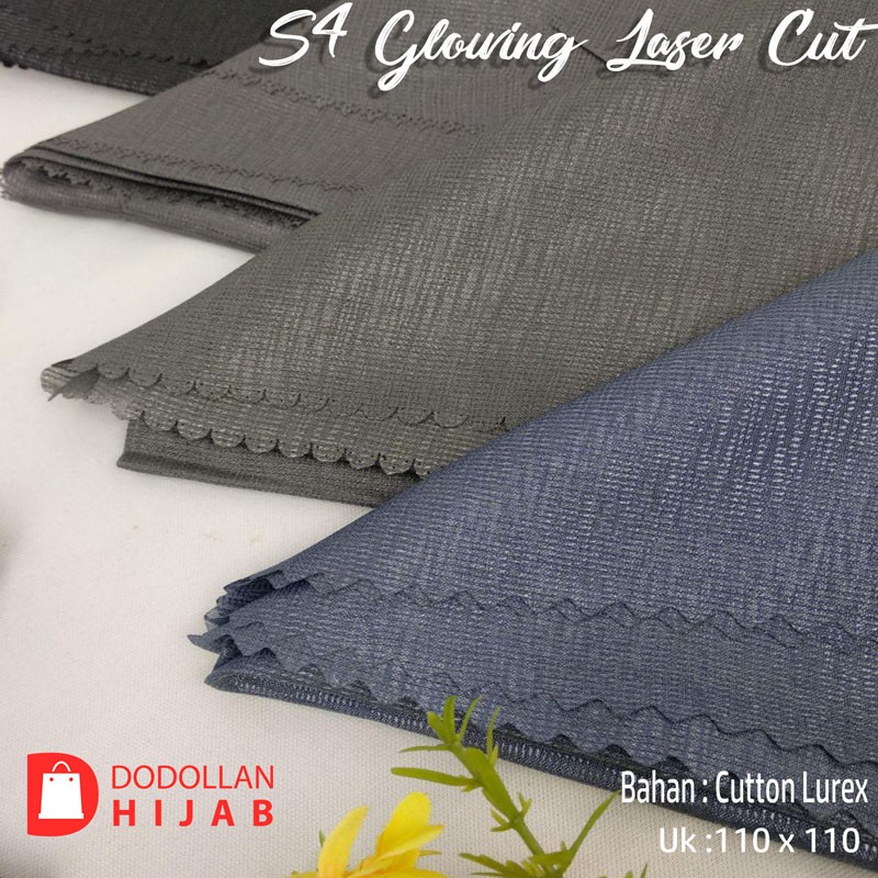 Jilbab Hijab Segiempat Glowing Katun Lurex by Umama Scarf Kerudung Segiempat mewah Premium Murah