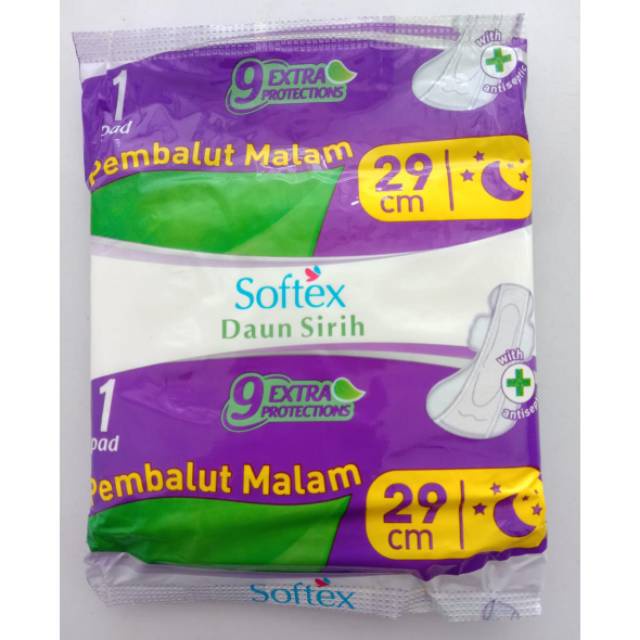 SOFTEX DAUN SIRIH 29CM 1S