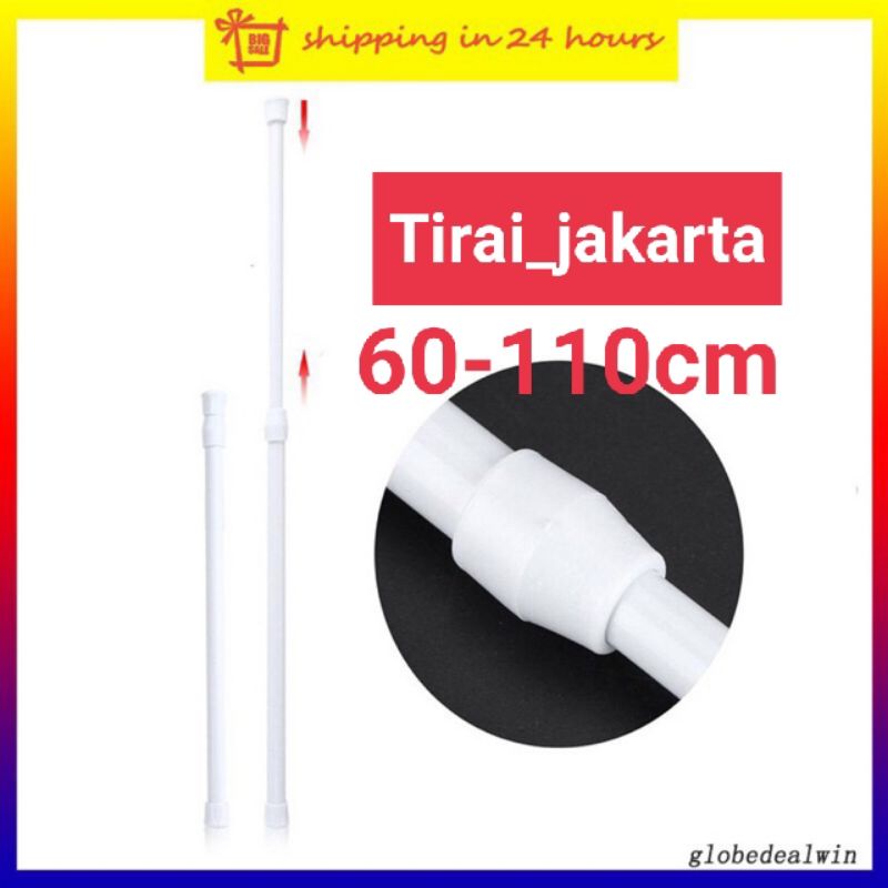 Tiang flexible gordynn 60cm - 110cm/ tiang fleksibel/ tiang kamar mandi/ tiang kolong dapur/ tiang ajaib/ tongkat kamar mandi/  tongkat horden/ tongkat gorden/ tongkat kolong dapur/ tongkat fleksibel/ tongkat ajaib/pipa ajaib/tiang tirai/tongkat pipa