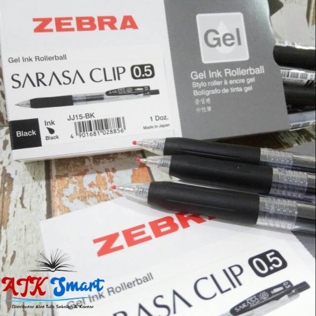 

Pulpen Gel Sarasa Clip HITAM 0.5 mm / pcs