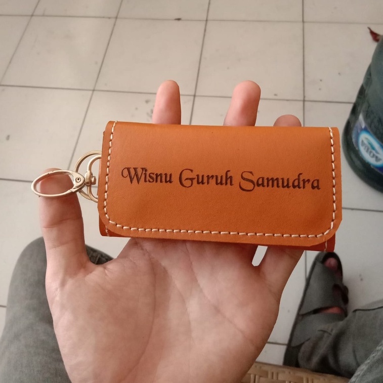 Gantungan Kunci Stnk Motor / Mobil Original Kulit Sapi Key Wallet By Soza