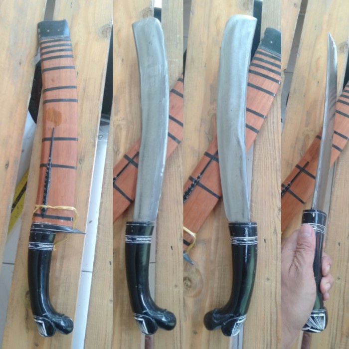 Golok Kerja Galonngong Baja Per Gagang Tanduk Kerbau