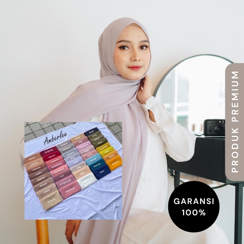 Jual Pashmina Ceruty Babydoll Armani Premium Kosovo Part Shopee Indonesia