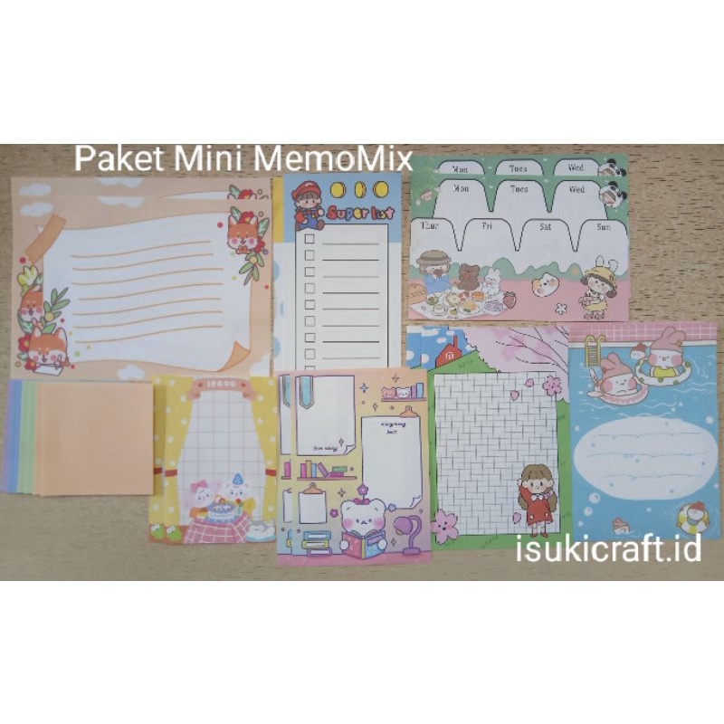 

Paket Mini MemoMix 22 / Bahan Jurnal /Journaling Kit