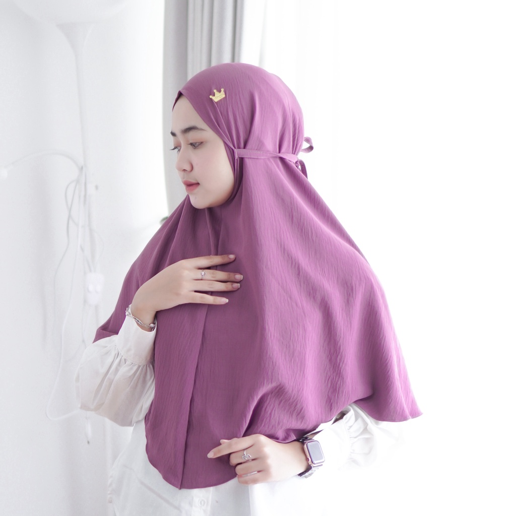 Jilbab Bergo [Crincle Airflow Premium] Ukuran 75 x 90 cm / Kerudung Instan By Glamour Hijab-7