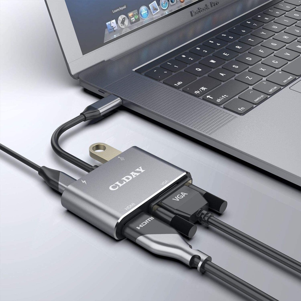 converterType C 4in1 HDMI 4k, VGA, USB 3.0, PD / converter Type c 4 in 1