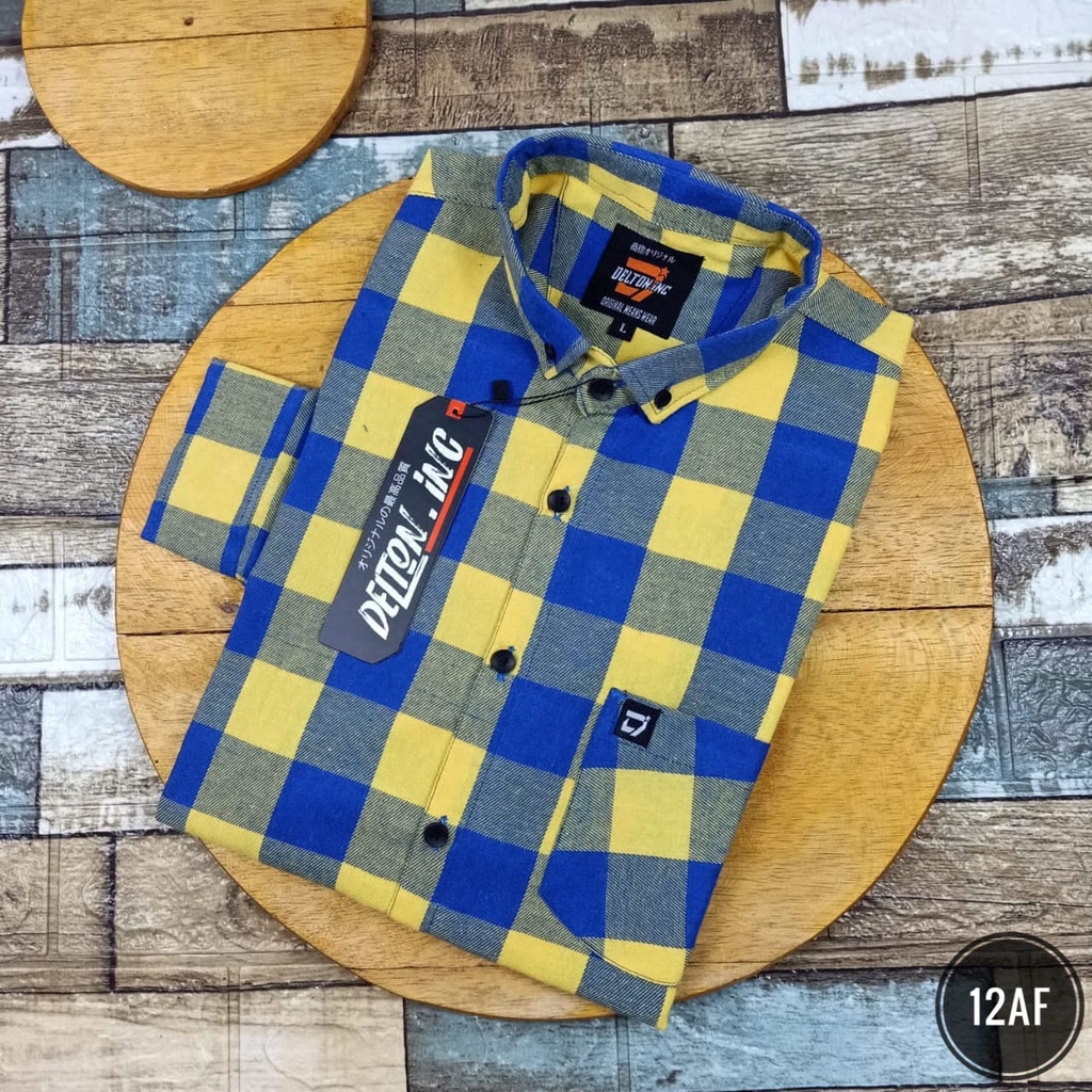 Kemeja Pria Lengan Panjang Model Slimfit - Kemeja Flanel (36AF)