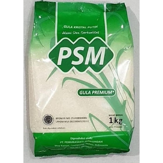 

Gula Pasir Premium PSM 1KG