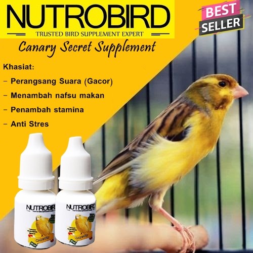 Perangsang suara burung kenari GACOR NUTROBIRD vitamin burung kenari ORIGINAL vitamin burung kenari 