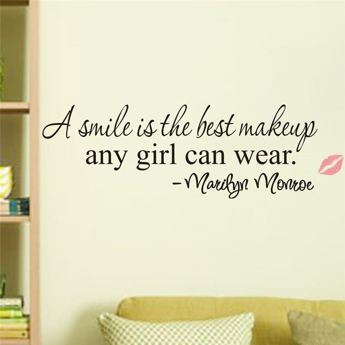 Wall Decal - Stiker Dinding MARILYN MONROE Quote