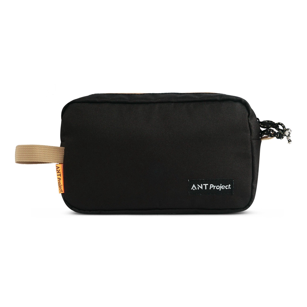 ANT PROJECT - Clutch Bag Irish Unisex - Tas Tangan Pouch Black