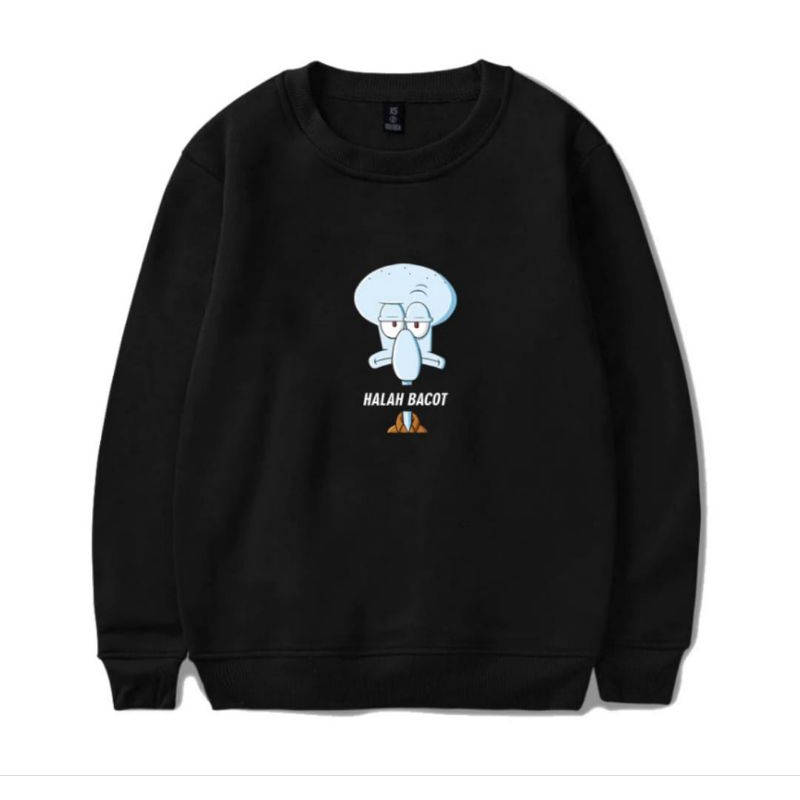 Sweater CREWNECK Squidward pria wanita casual