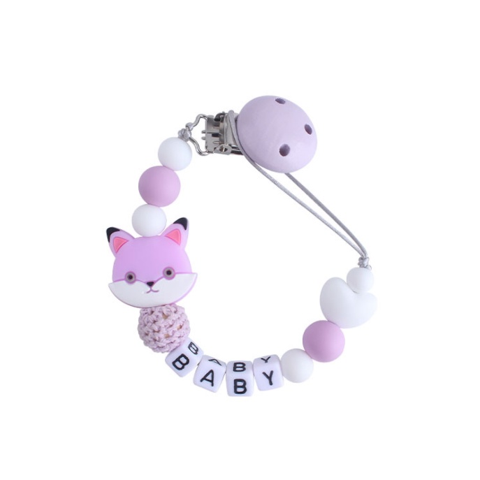 PC 6 | PACIFIER CLIP | TALI EMPENG DAN TEETHER BISA CUSTOM NAMA | TEETHER TALI DOT EMPENG CHAIN GANTUNGAN BAHAN SILIKON AMAN BPA FREE | RUZAIN MALL