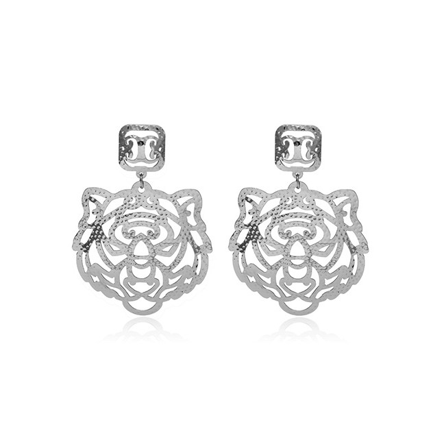 LRC Anting Tusuk Fashion Tiger Hollow Geometric Earrings D19433