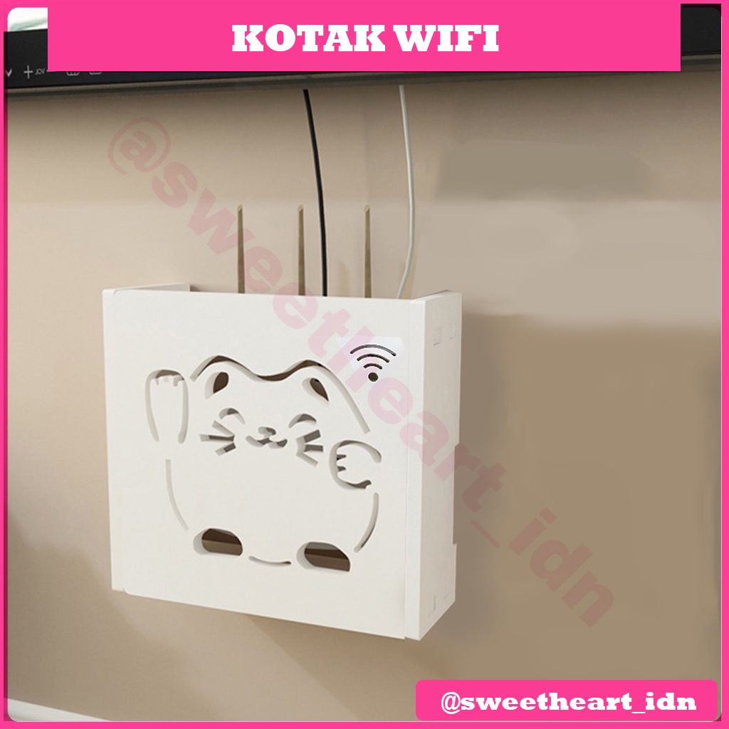 Kotak wifi tempat simpan wifi box penyimpanan wifi dinding