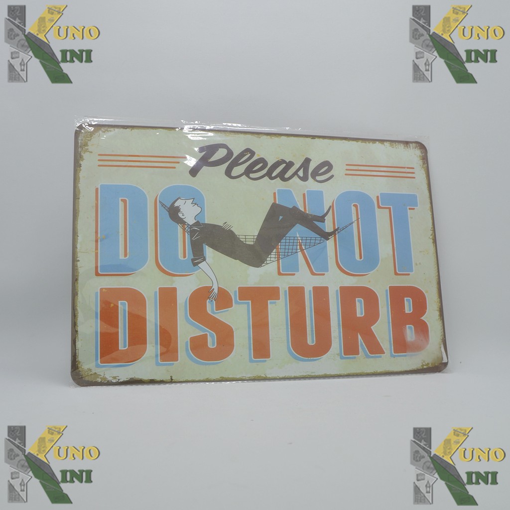 BARANG ANTIK PAJANGAN DINDING (PLEASE DO NOT DISTURB) - New