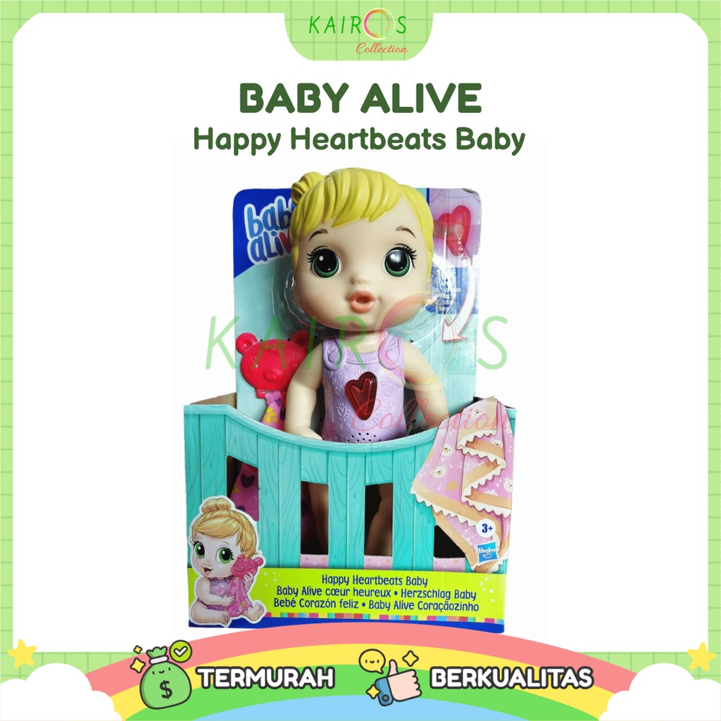 Baby Alive Happy Heartbeats Baby Mainan Anak Boneka