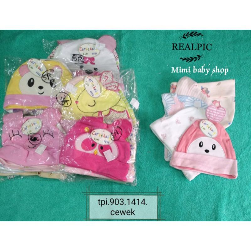 Topi bayi katun kupluk Carter baby 5in1 isi 5pcs halus dan nyaman