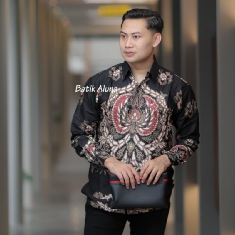 Baju Batik Pria Lengan Panjang Premium Aluna