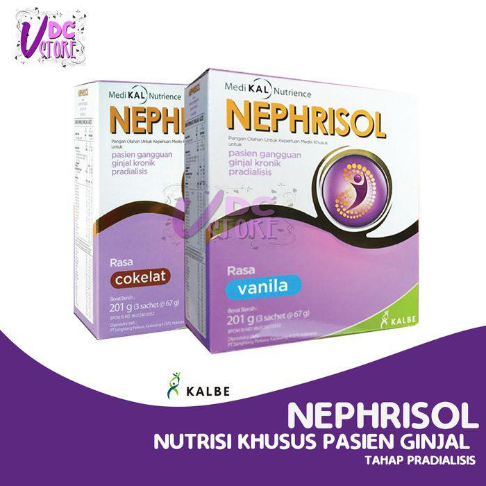 

NEPHRISOL - Vanilla & Coklat - Susu Tinggi Protein Untuk Pasien Ginjal - Vanila