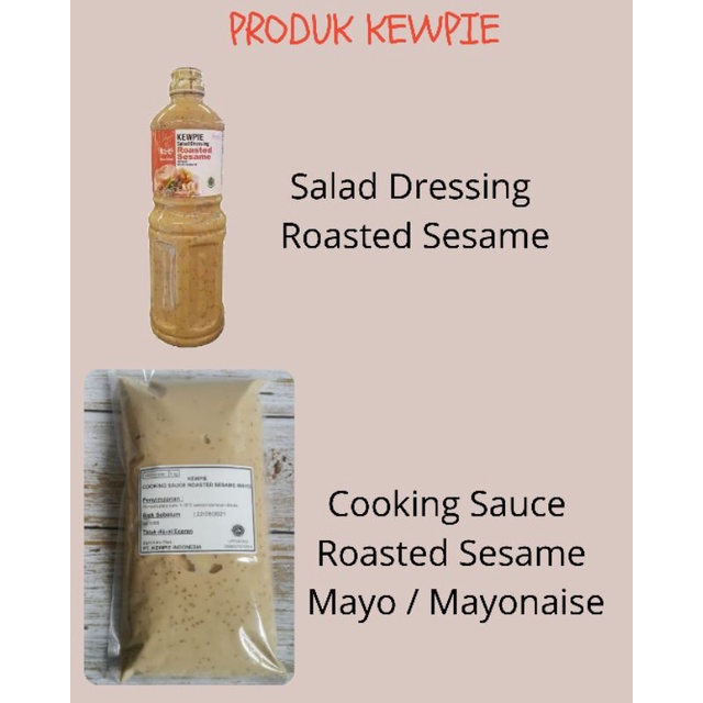 Kewpie Cooking Sauce Roasted Sesame Mayo 1 kg |  Mayonnaise Wijen Sangrai