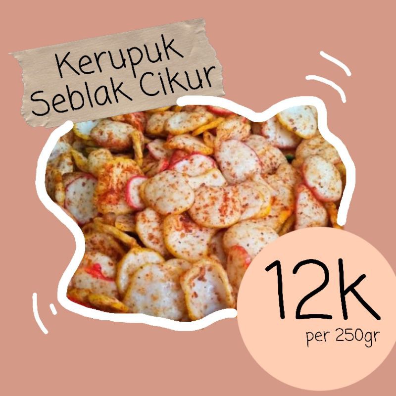 

Kerupuk Seblak Cikur Snack Kiloan (250gr)