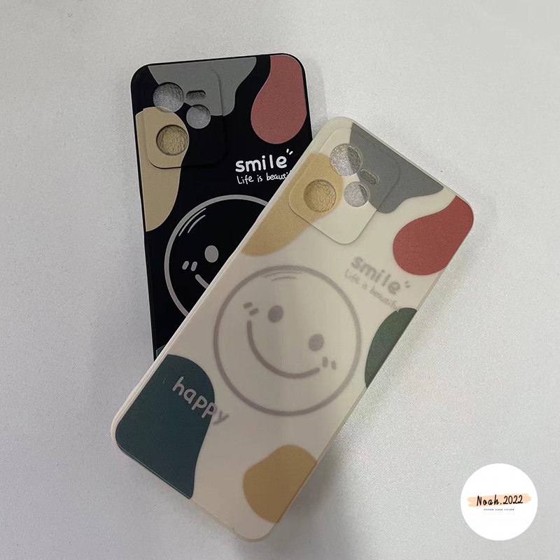 Soft Case TPU Desain Wajah Tersenyum Untuk RealMe 8 8Pro 7 7i Narzo 20pro 30A 6 6s 6i C3 C15 C20 C11 2021 C21Y 5 5i C25 C35 C25 C25s C31