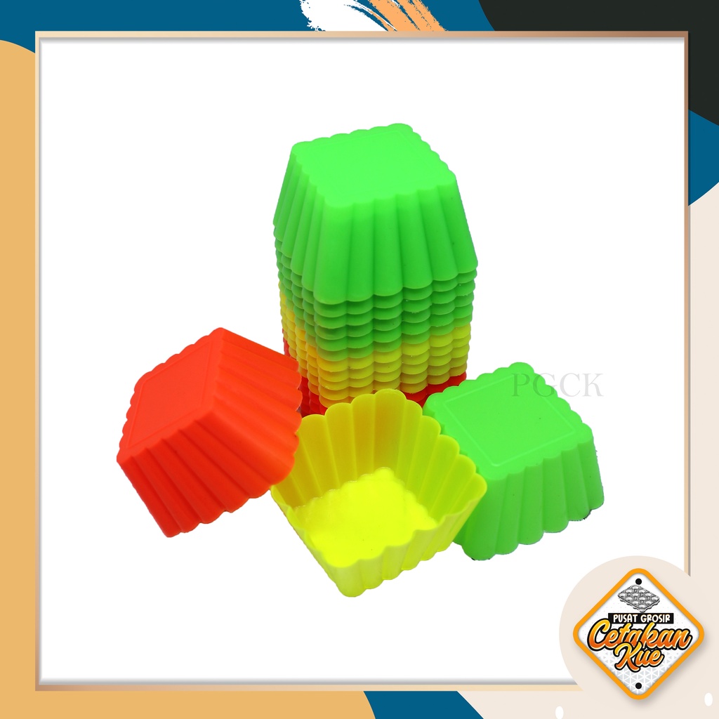 PGCK  Cetakan Kue Kotak Plastik Kecil