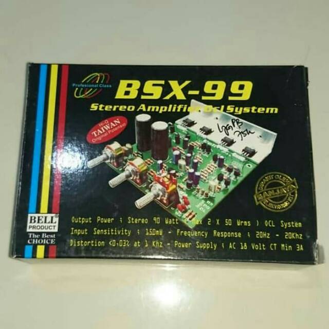 Kit Stereo Amplifier OCL System BSX 99 - Bell