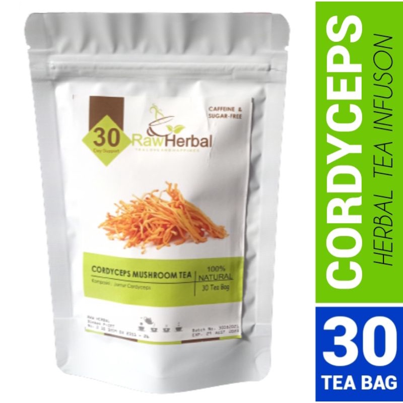 Cordyceps Mushroom Tea : Cordyceps Mushroom Flower Tea 30 Tea Bag