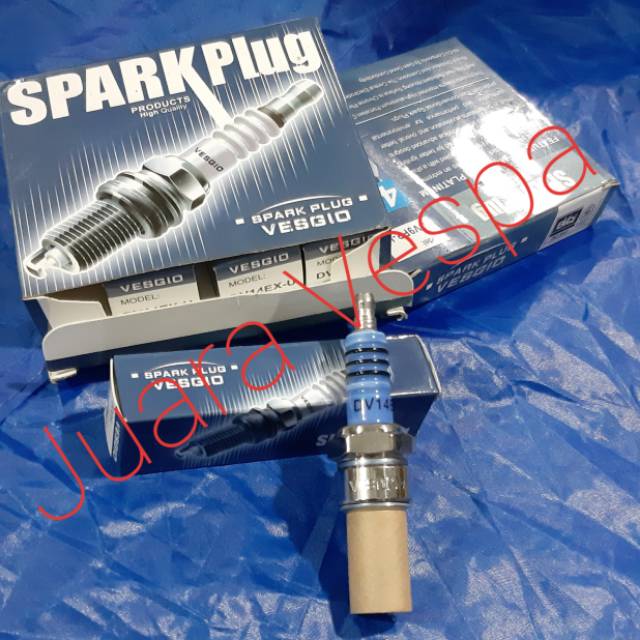 Busi Vespa Iridium Kaki 3 Racing Drat Panjang dan Pendek Vesgio