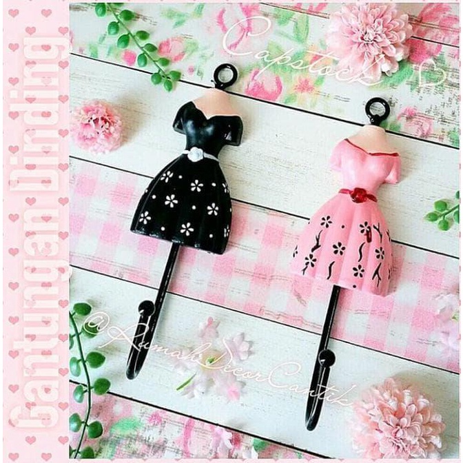 Termurahhh Paint | Per Pc Hiasan Gantungan Capstock Pink Shabby Dress Home Decor Vintage